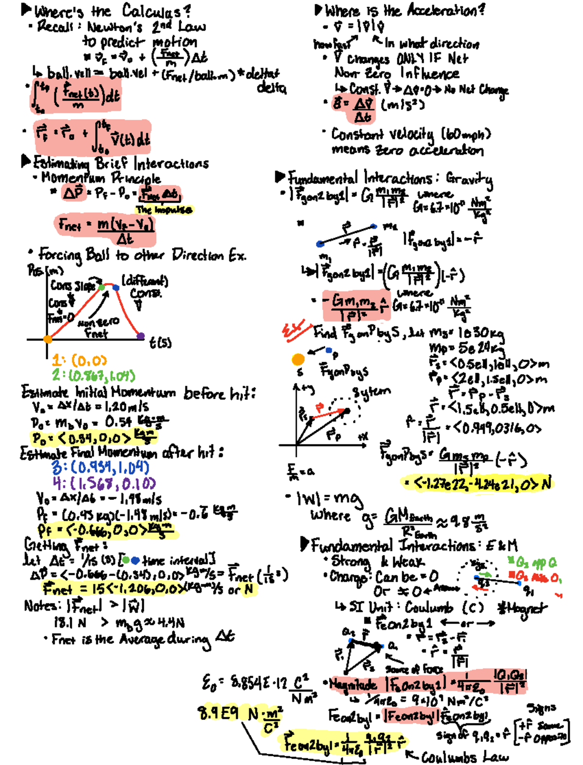 Week 3 - lecture notes - the Calculus Where is the Acceleration? Recall ...