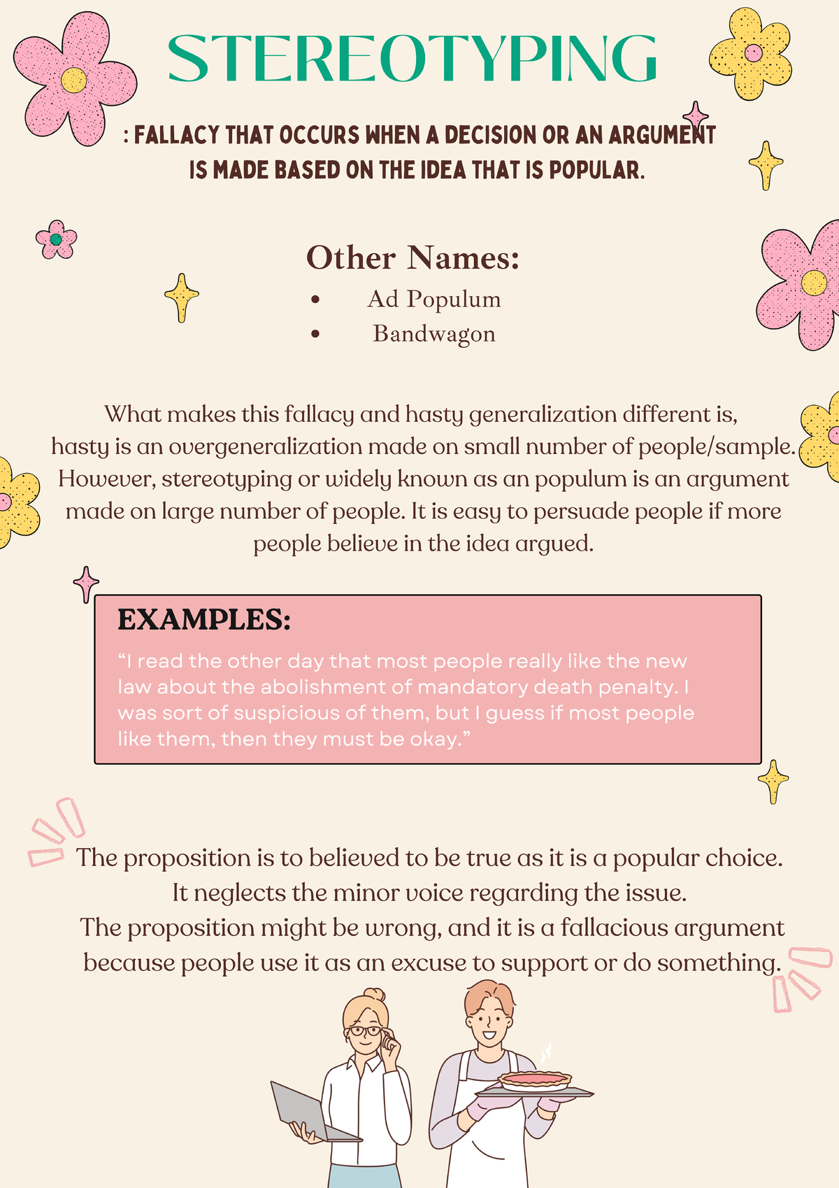 Stereotyping - poster - Critical Reading And Reasoning For Foundation ...