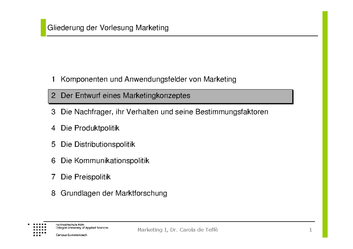 A Kap02 Konzept - Mitschriften Zu Bwl - Gliederung Der Vorlesung ...