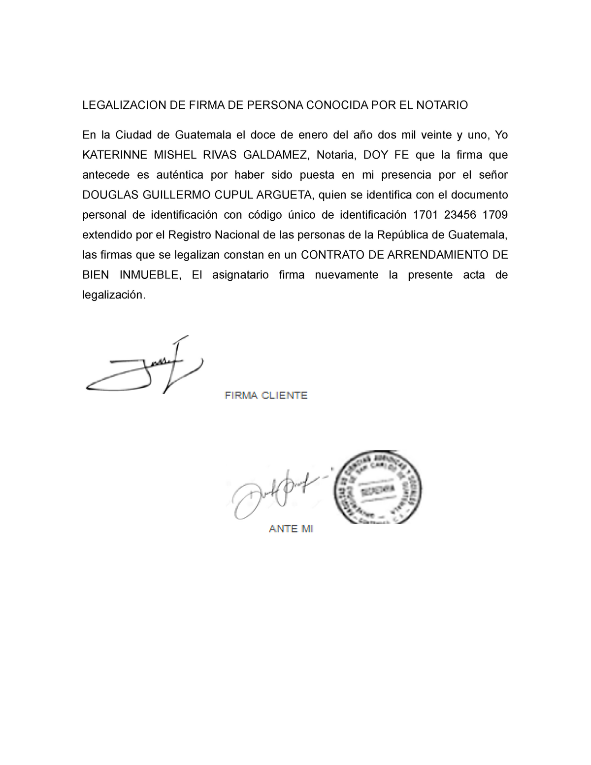 Carta Poder Con Firma Legalizada 21 Pdf 