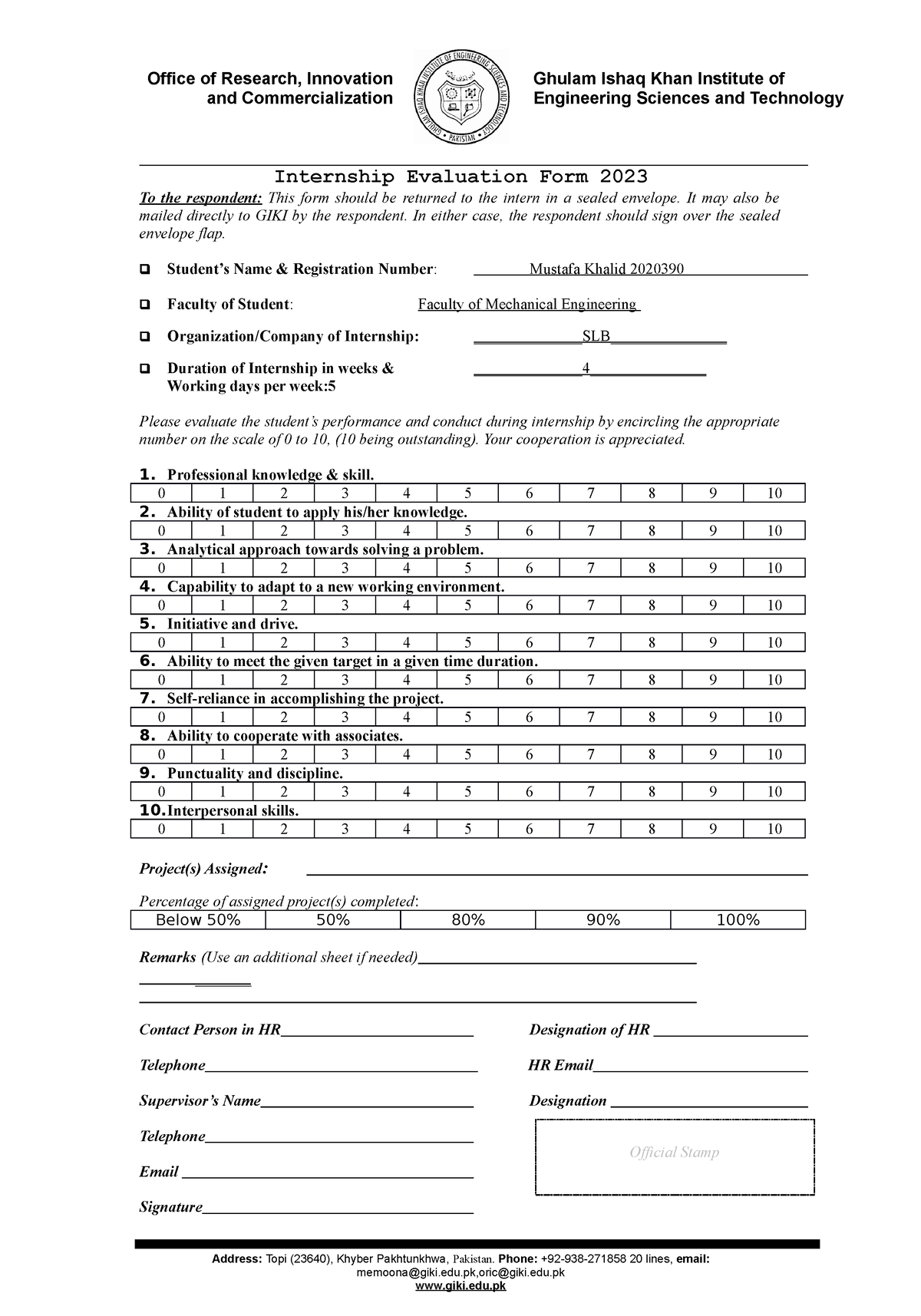 Internship Evaluation Form 2023hjj It May Also Be Mailed Directly To   Thumb 1200 1715 