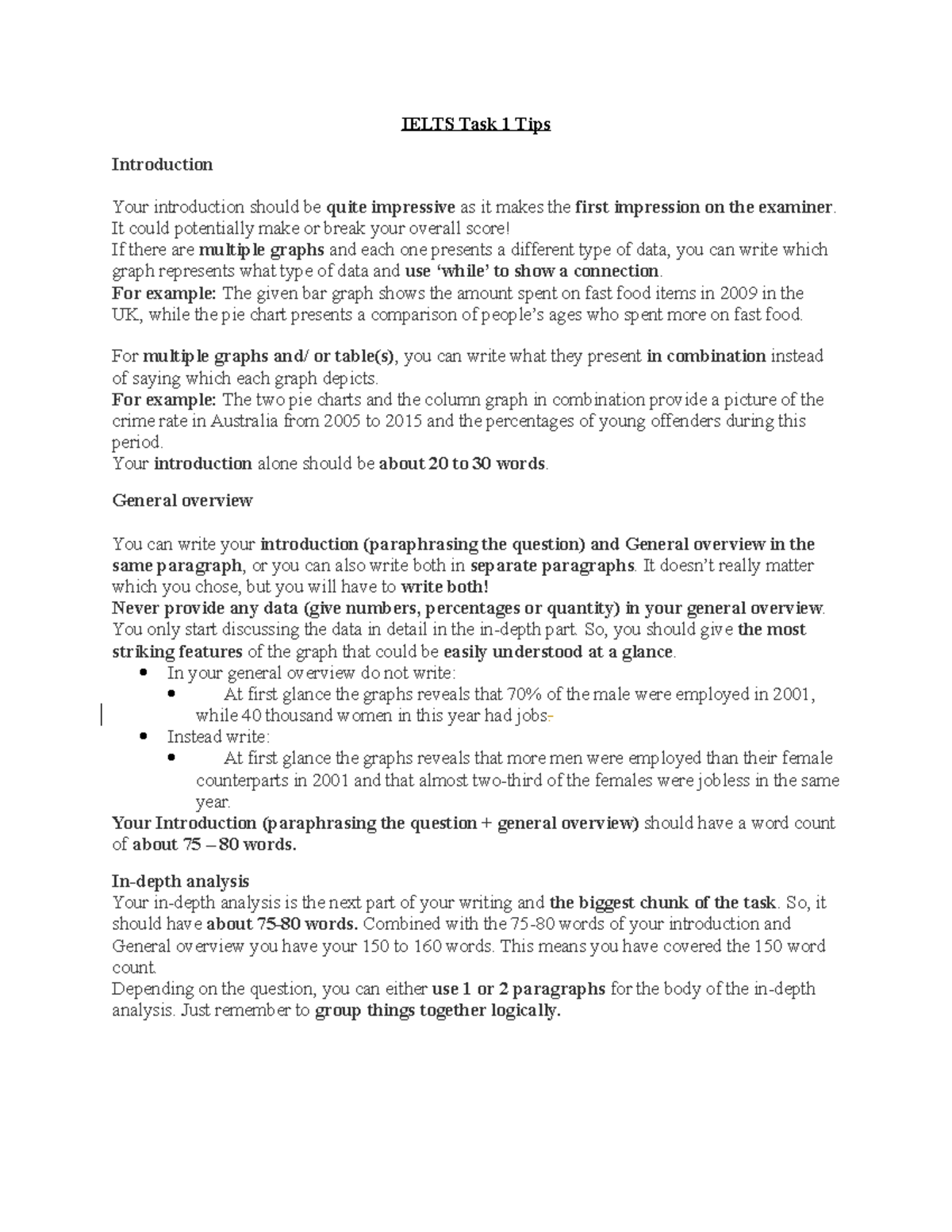 Ielts+Task+1+Tips - twetqewrtqwe - IELTS Task 1 Tips Introduction Your ...