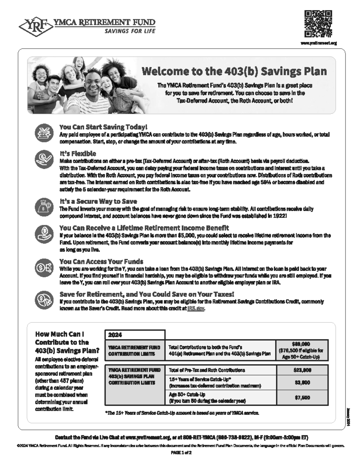 17+ Roth 403B Calculator 2024 403B with Roth Pages 1 and 2 - YRF YMCA RETIREMENT FUND SAVINGS