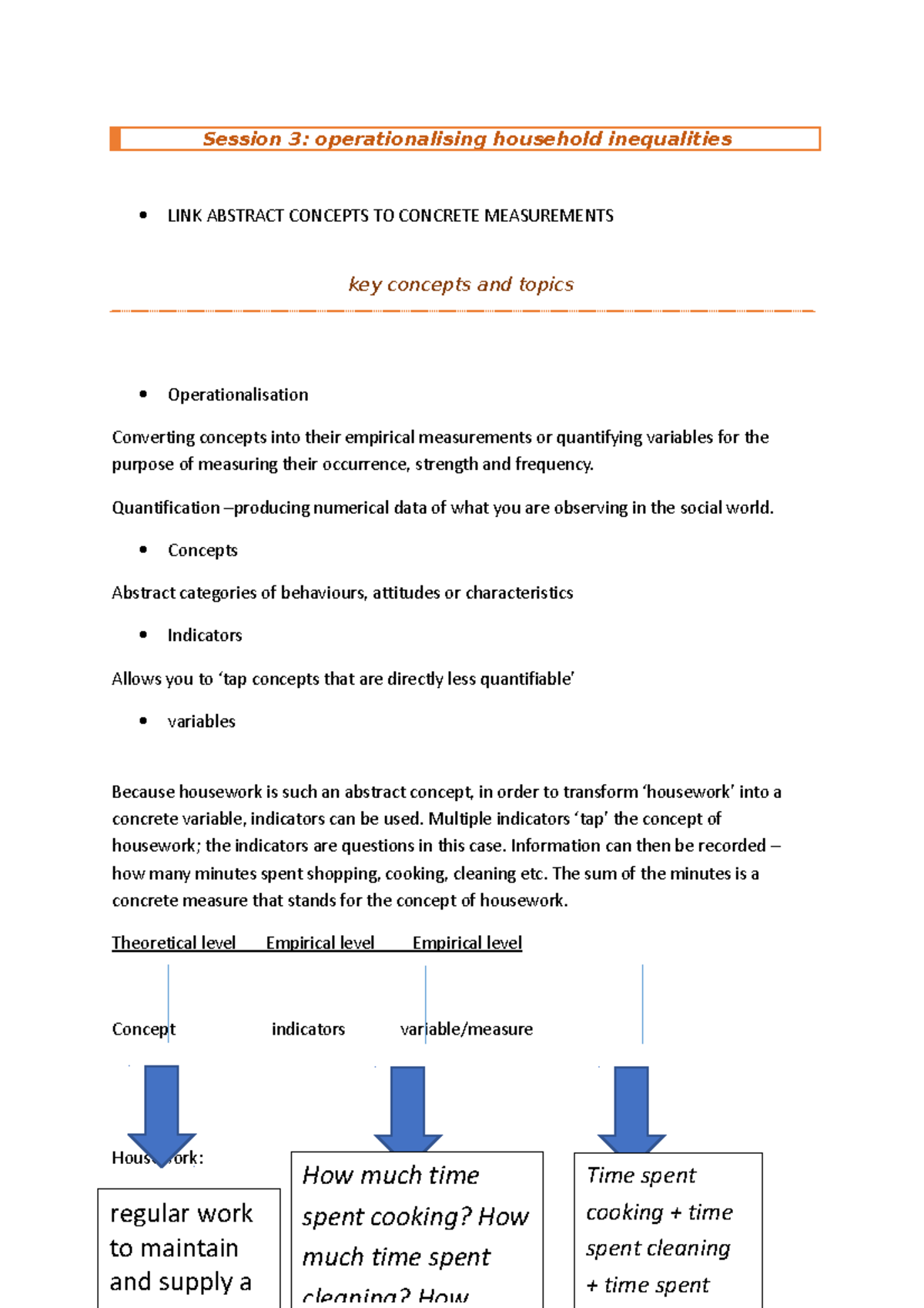 SO130 Week 3 - operationalising household inequalities - Session 3 ...