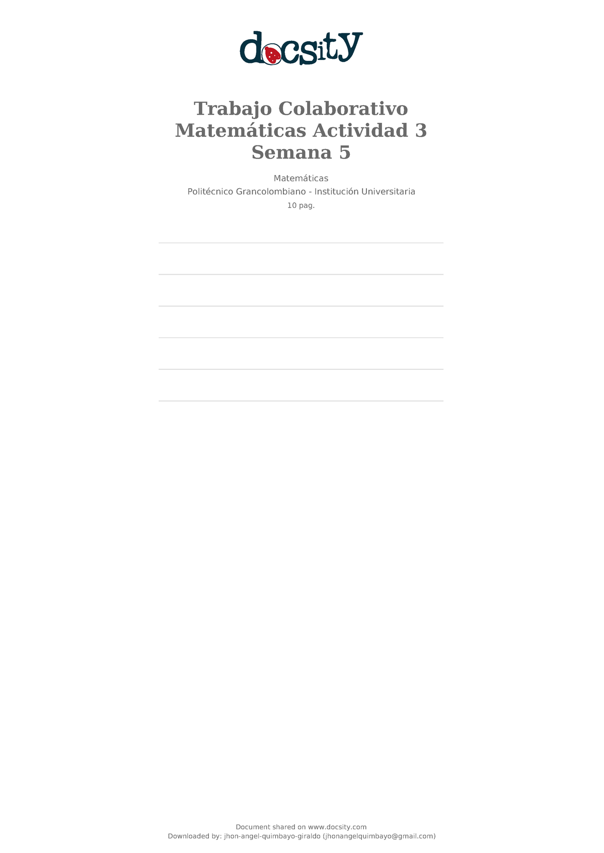 Matematicas Actividad 3 Semana 5 - Trabajo Colaborativo Matemáticas ...