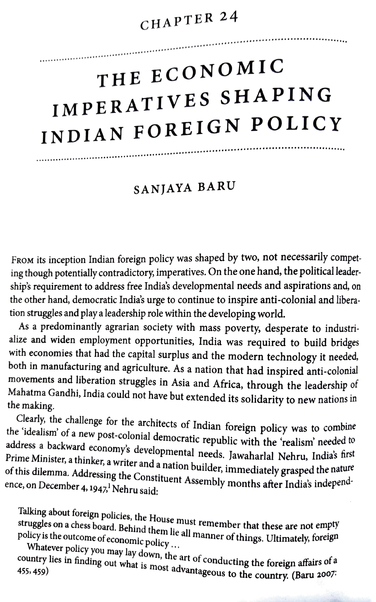 The Economic Imperatives Shaping Indian Foreign Policy By Sanjaya Baru Chapter The Economic