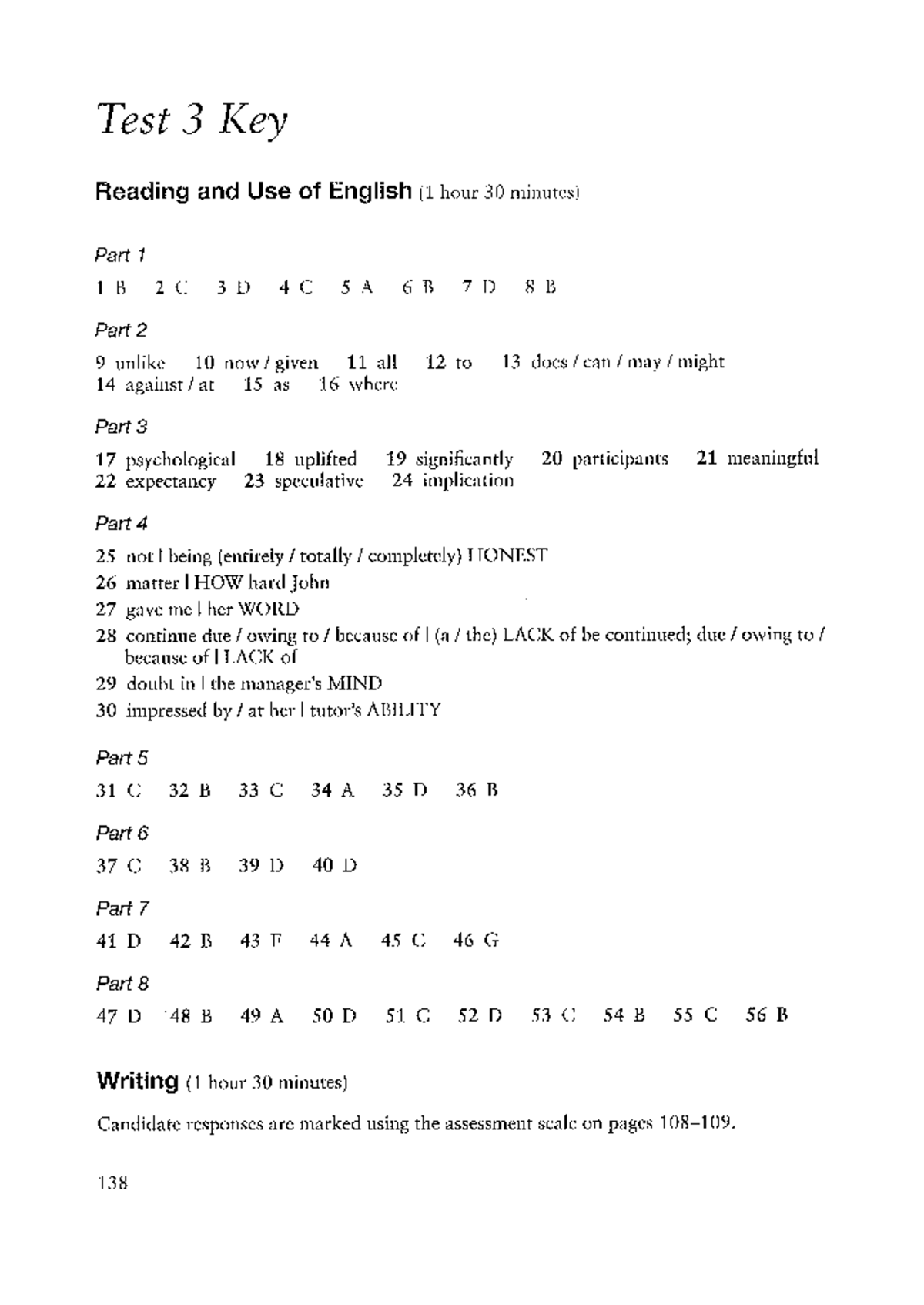 Key Test 3 - Abtwiirden Toets - Test 3 Key Reading And Use Of English ...