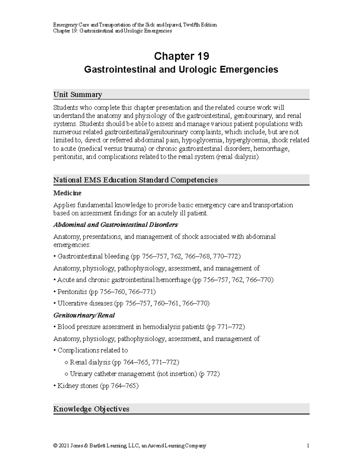 9781284243796 LOUT CH19 - Chapter 19: Gastrointestinal and Urologic ...