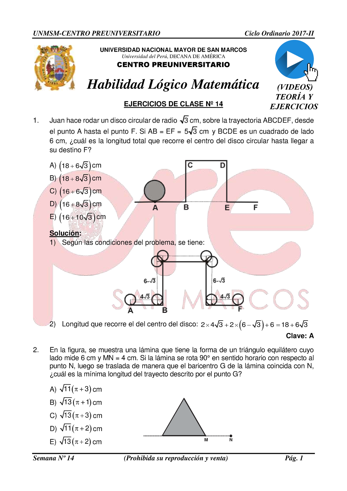 Semana 14 Pre San Marcos 2017-II ( Unmsm) PDF - UNIVERSIDAD NACIONAL ...