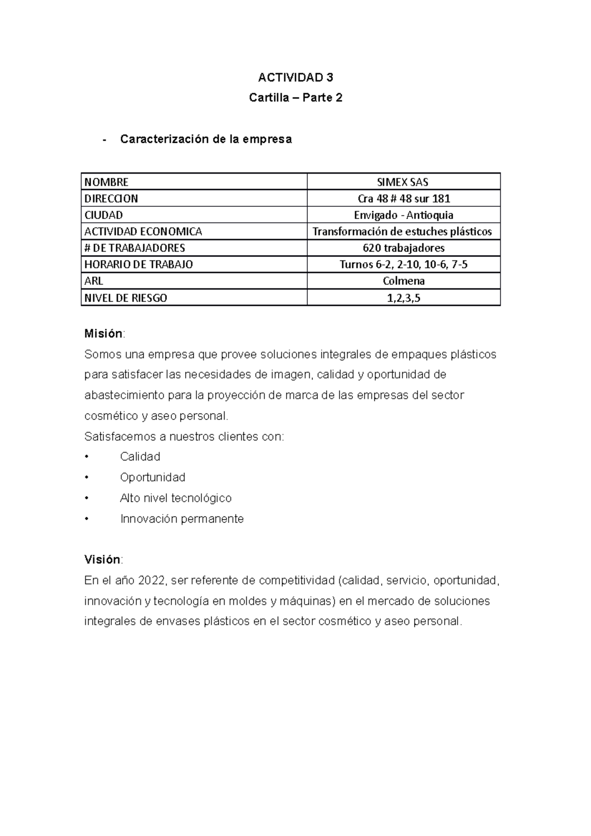 Actividad 3 - auditoria y control interno - Cartilla Parte 2 ...