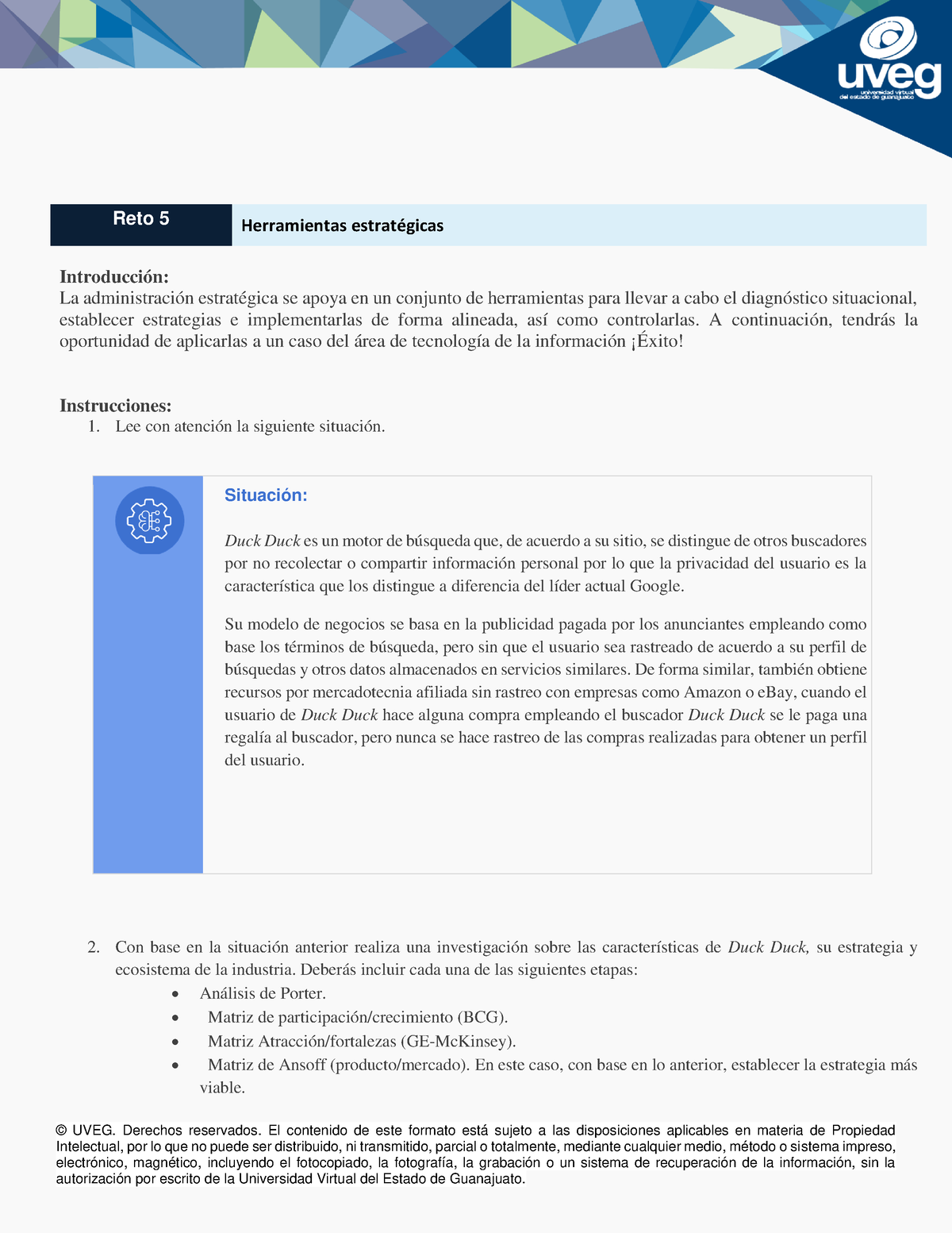 Ae U3 R5 Instrucciones Reto3 © Uveg Derechos Reservados El Contenido De Este Formato Está 