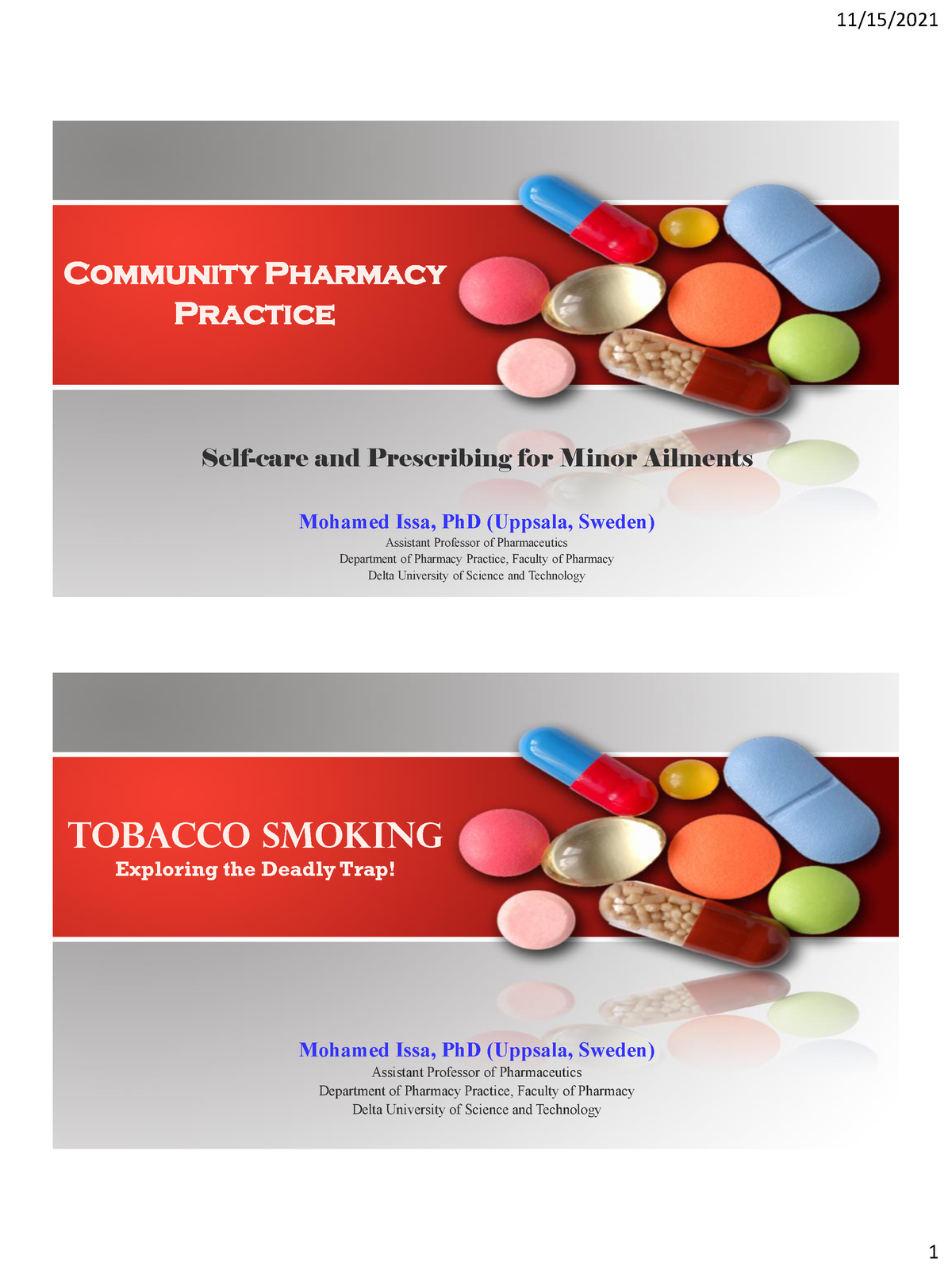 (11) Tobacco Smoking Exploring The Trap - Community Pharmacy Practice ...