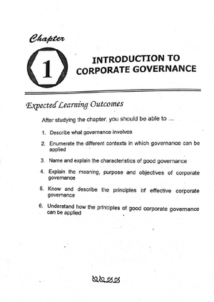 Chapter 11 Lecture Corporate Governance Business Ethics Risk Chapter 11 Lecture Corporate Governance Business Ethics Risk