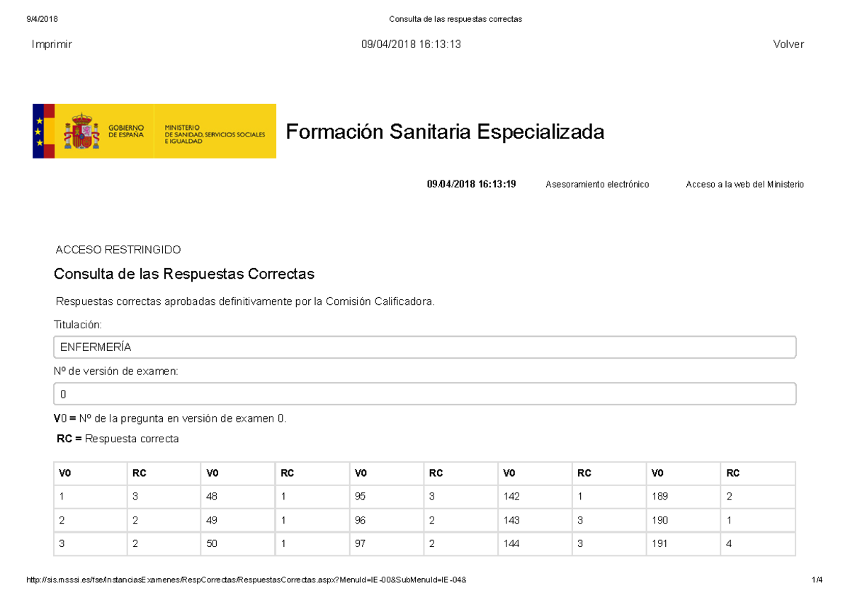Enarm preparacion de examenes - Imprimir 09/04/2018 16:13:13 Volver