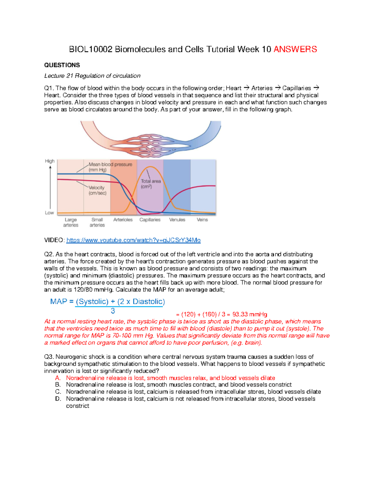 BIOL10002 Tutorial Week 10 Answers - Warning: TT: Undefined Function ...