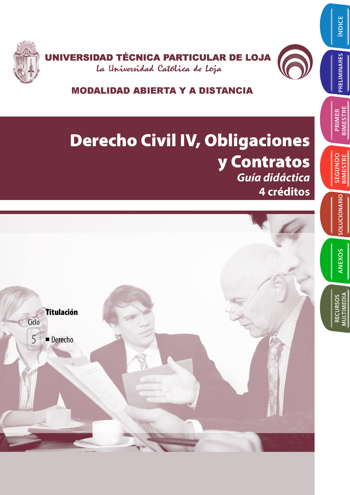 Guia Didactica Derecho Civil IV Obligaci - MODALIDAD ABIERTA Y A ...