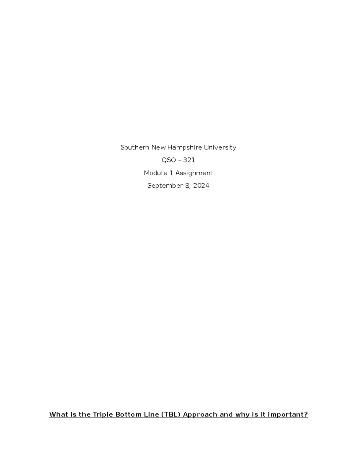 QSO 321 Module 1 Assignment 20240908 - Southern New Hampshire ...