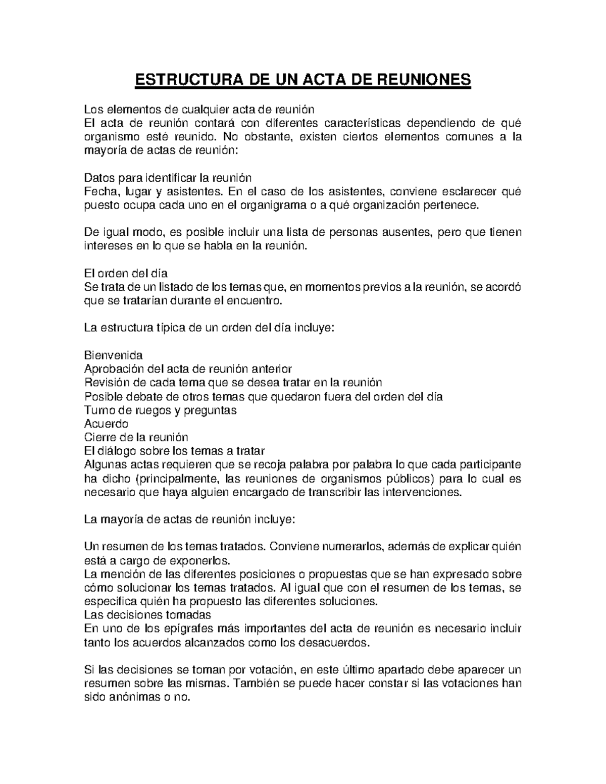 Elementos del acta de reunion- Dafne Stephany Corella Godinez ...
