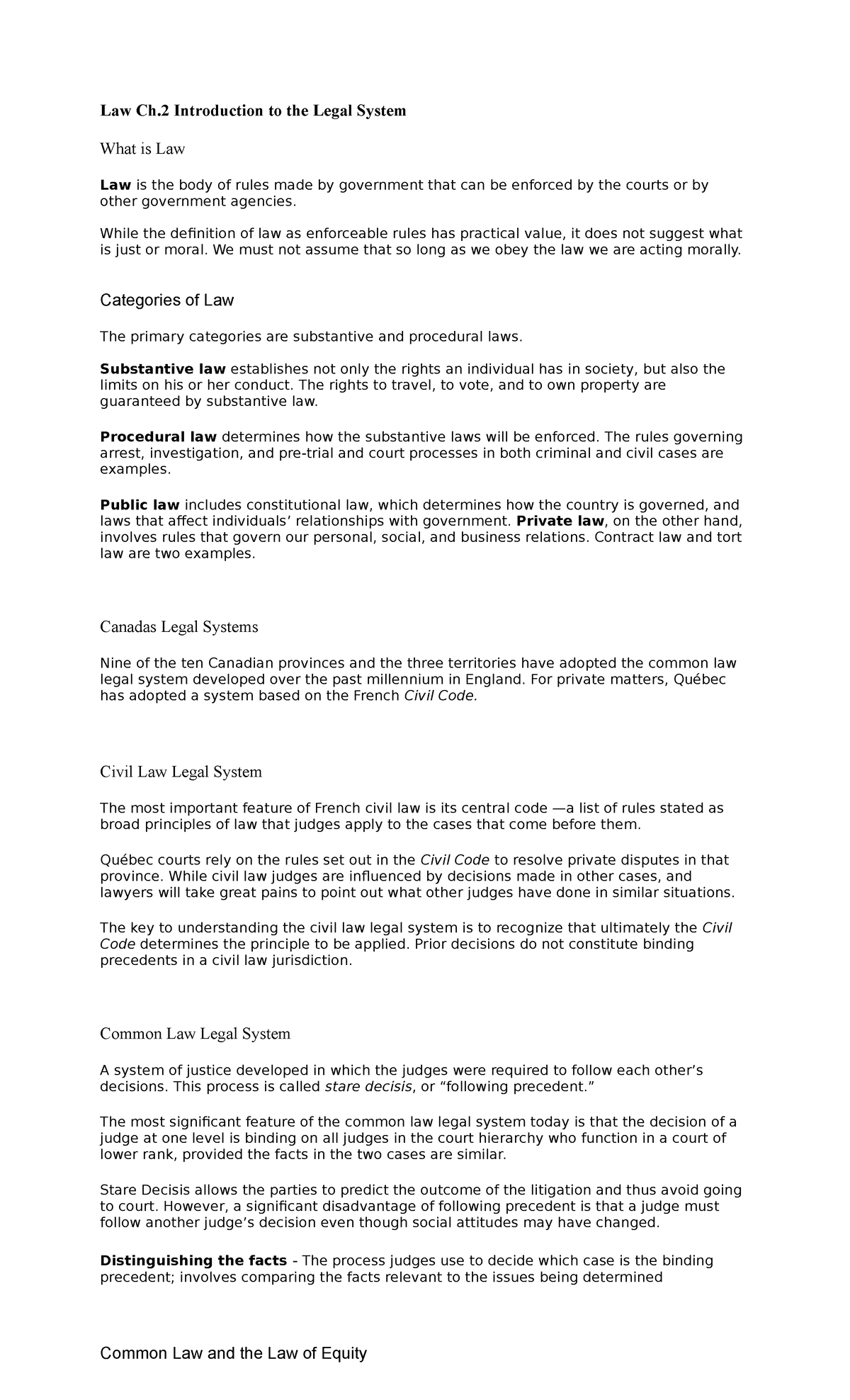 law-ch2-notes-law-ch-introduction-to-the-legal-system-what-is-law-law