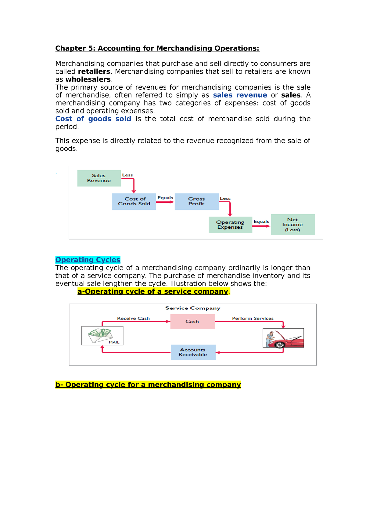 accounting for merchandising business research paper