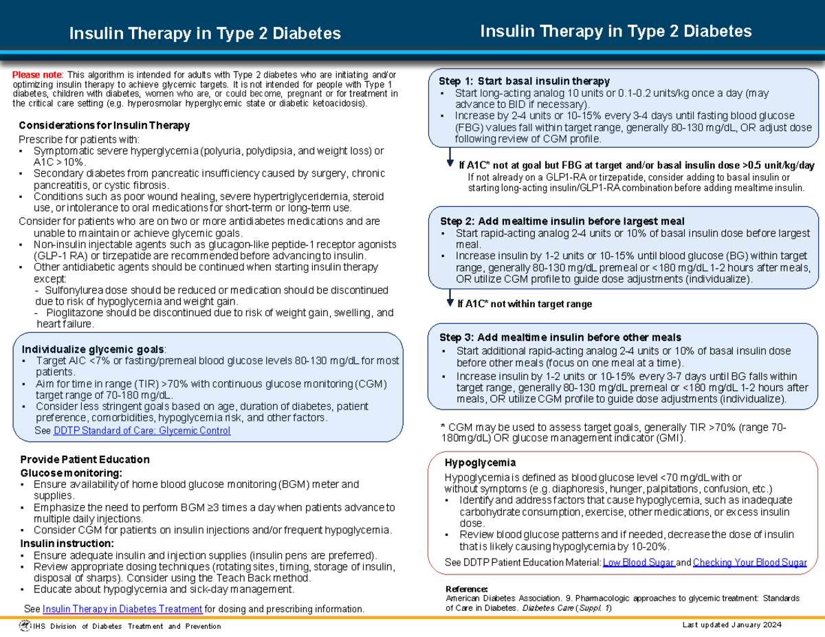 Dm Insulin Therapy - none, - Insulin Therapy in Type 2 Diabetes Insulin ...