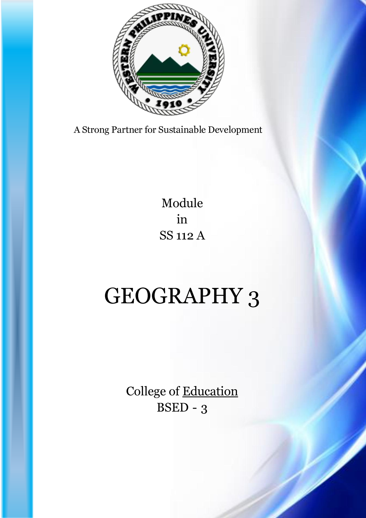 Geography 3 Urban Geography Module 2 - A Strong Partner For Sustainable ...