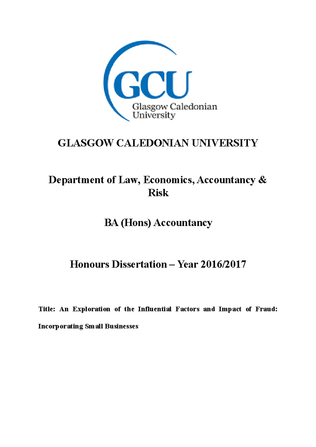 accounting dissertation