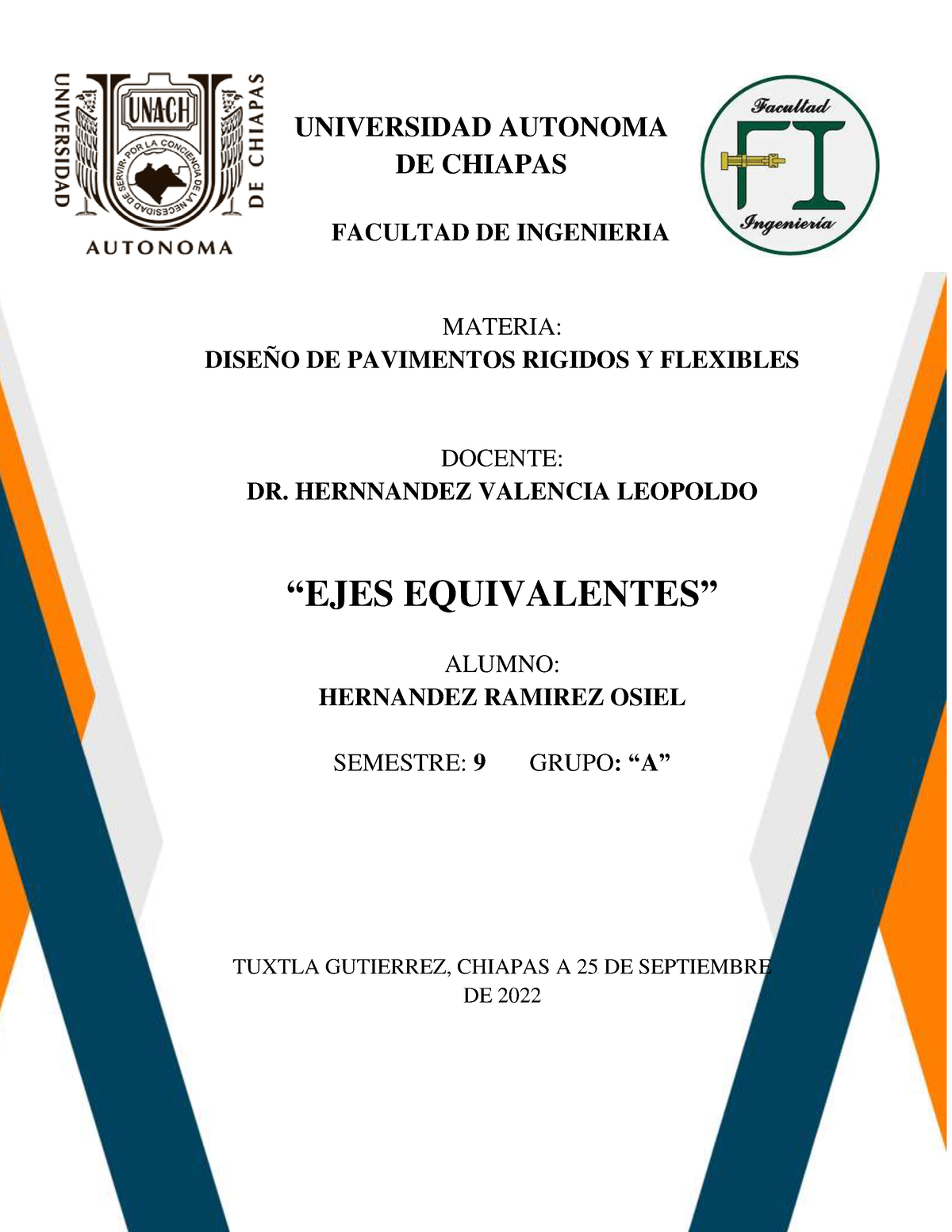 EJES Equivalentes Osiel Hernandez Ramirez - Diseño De Cimentaciones ...