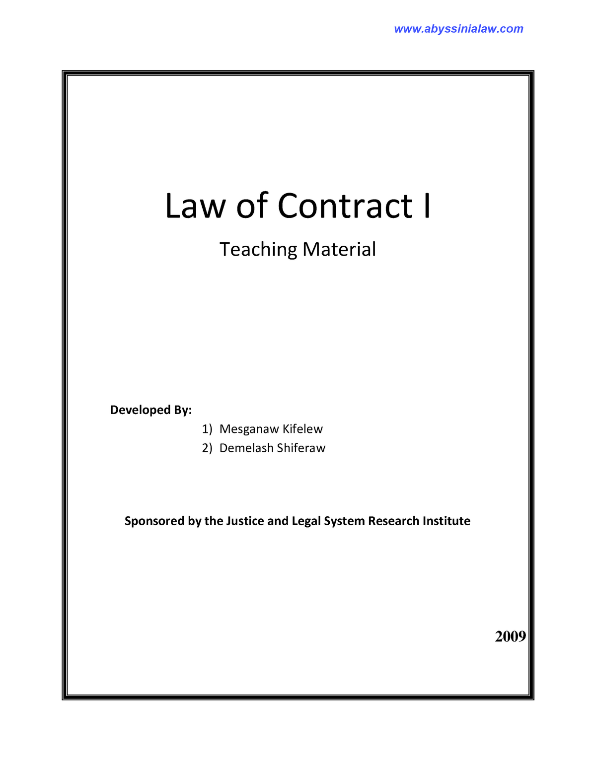 contract law thesis pdf