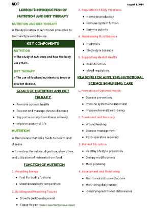 Module 5 Activities - ACTIVITY NOTES ABOUT THE NUTRITION CARE PROCESS ...
