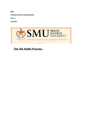 HR 403 SAM - NAME ROLL NO. SESSION PROGRAM MASTER OF BUSINESS ...