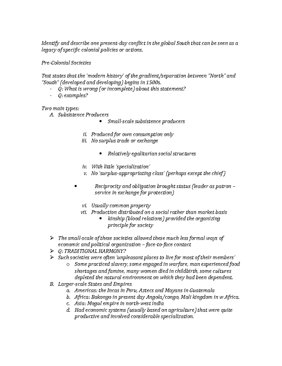 Devel lecturenotes 6 - Lecture notes 6 - Identify and describe one ...