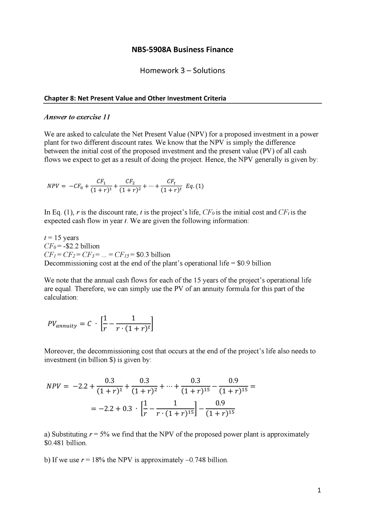 nbs homework assignment