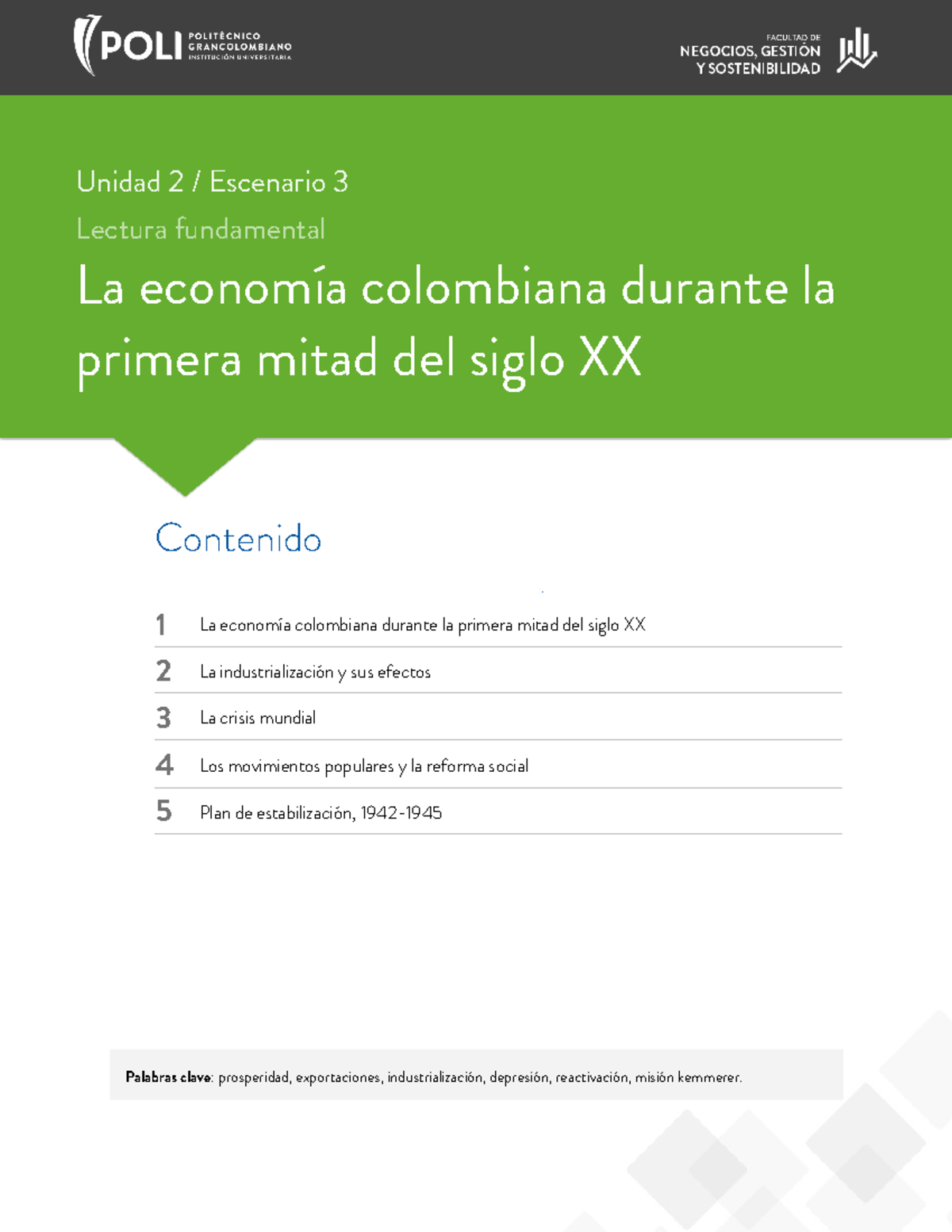 03. LA Economia Colombiana Durante LA Primera Mitad DEL Siglo XX ...