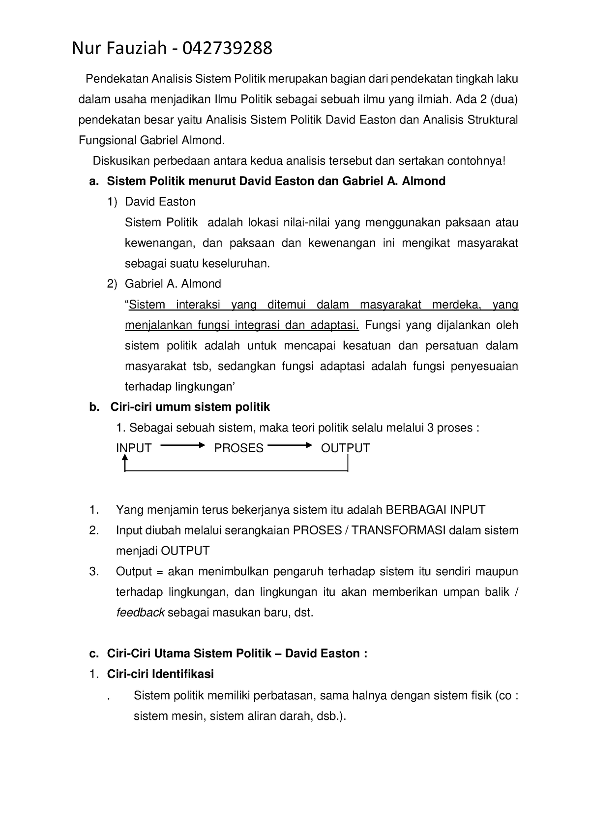 Diskusi 1 SPI NUR Fauziah 042739288 - Pendekatan Analisis Sistem ...