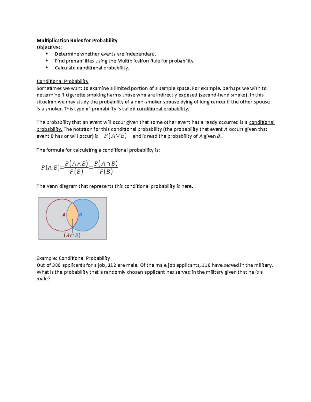 Lesson 13 Mult Rule - Lecture notes 13 - Muliplicaion Rules for ...