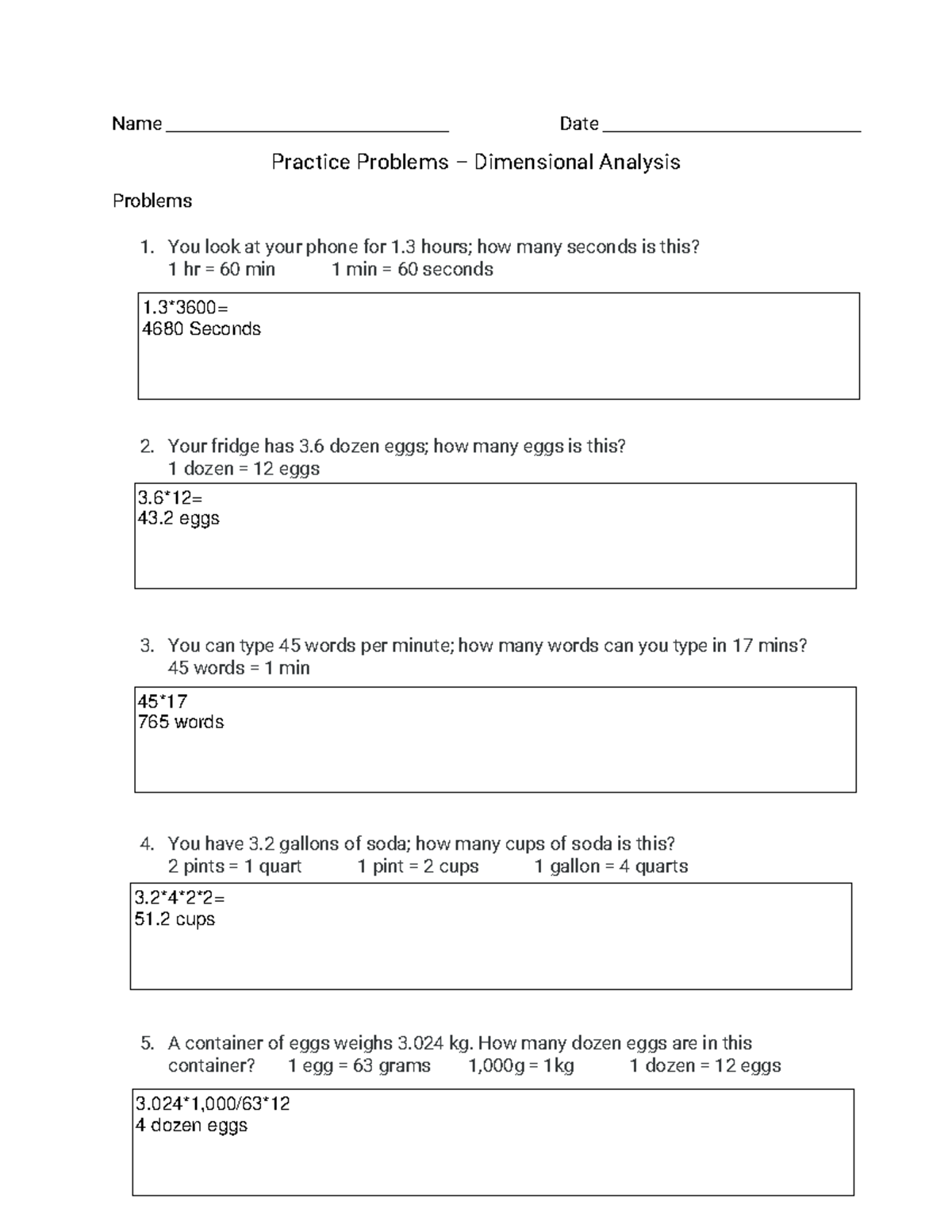2Practice+Problems+-+Dimensional+Analysis - Name Date Practice Problems ...