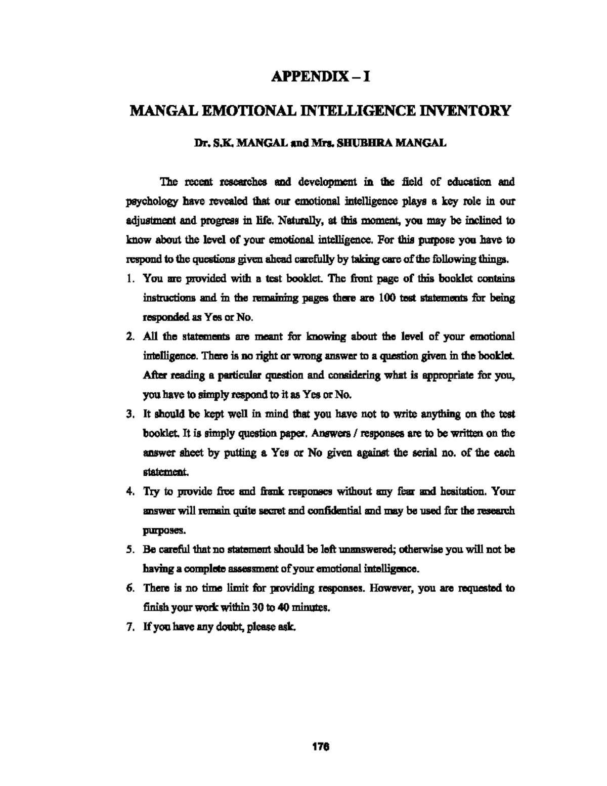 MEIQ MEIQ manual PSYCHOLOGY PRACTICAL psychology Studocu