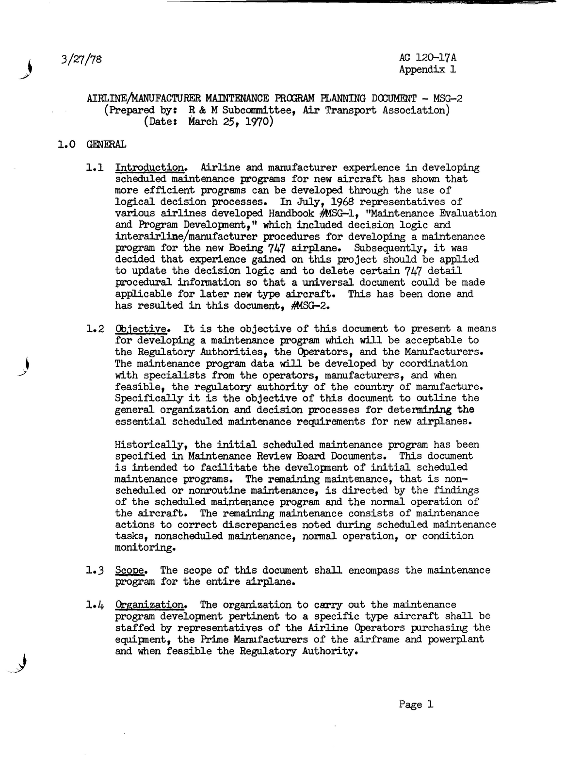 Requisitos Manual Taller Aeronáutico de la (FAA) - 4 3/27/78 AC 120-17A ...