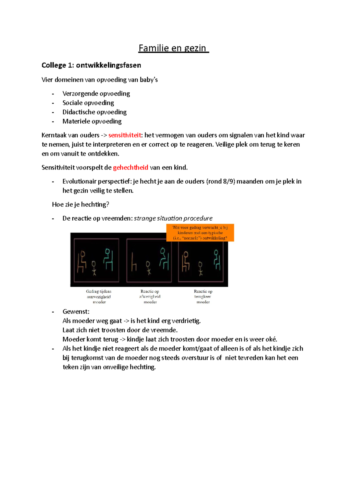 FG Samenvatting Deeltoets 1 - Familie En Gezin College 1 ...