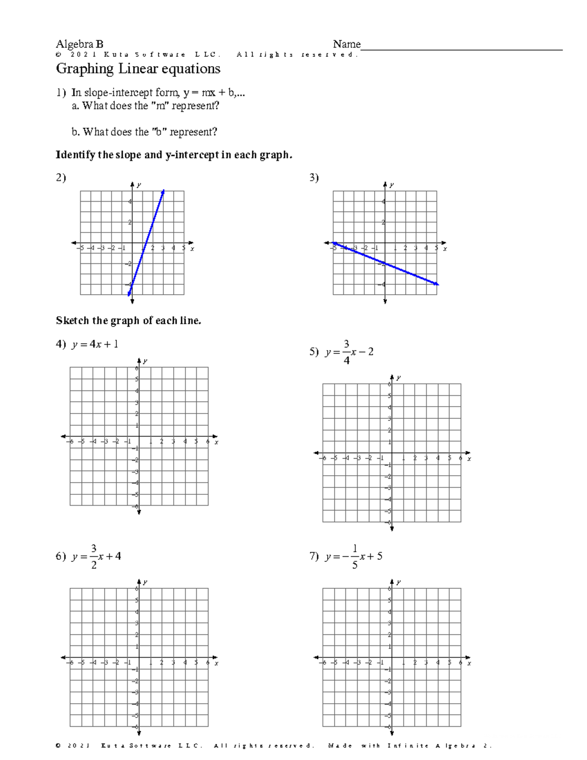 graphing-y-mx-b-worksheet