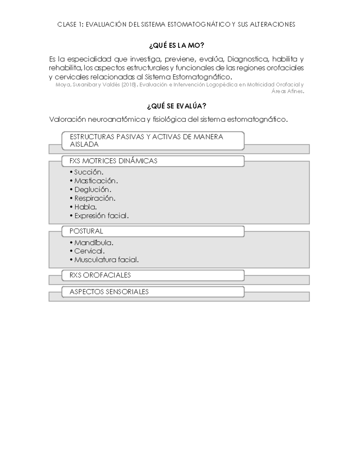 Motricidad Orofacial I - Warning: TT: Undefined Function: 32 ¿QUÉ ES LA ...