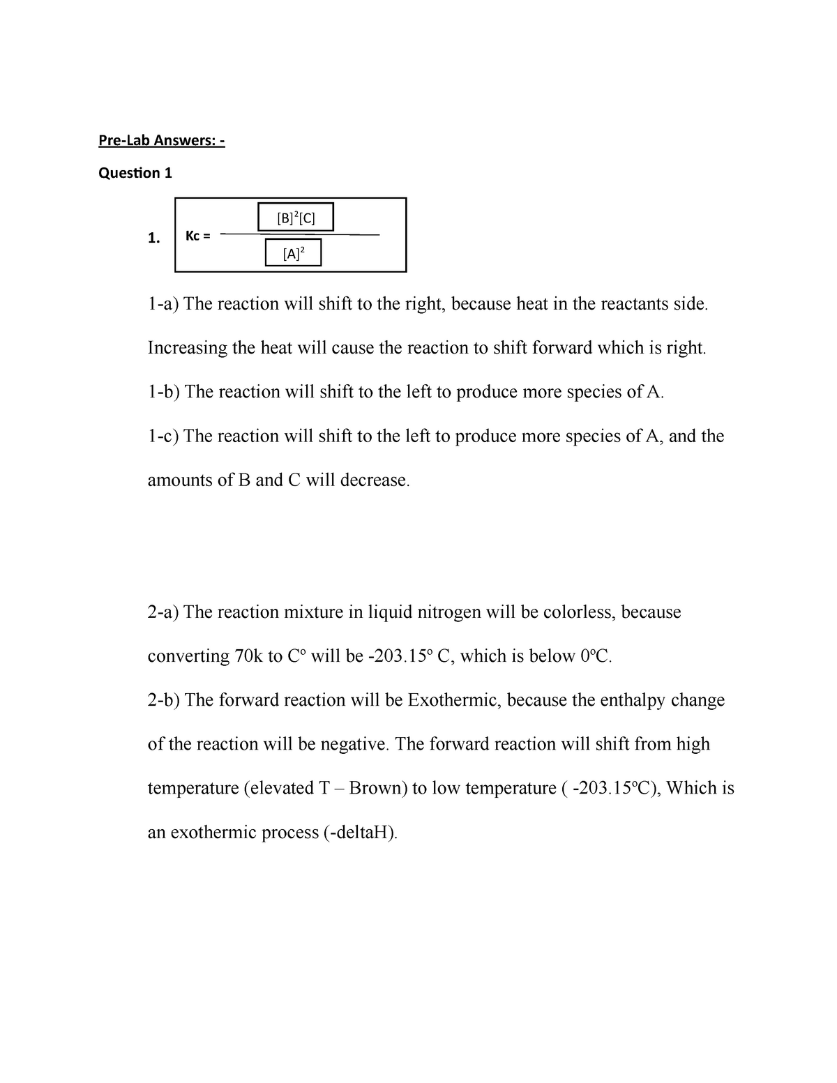 pre laboratory assignment chemistry answers