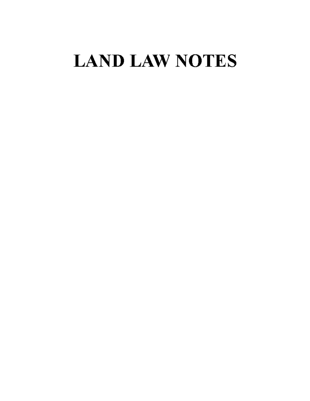 Co ownership Land Law Notes - LAND LAW NOTES CO-OWNERSHIP Although ...