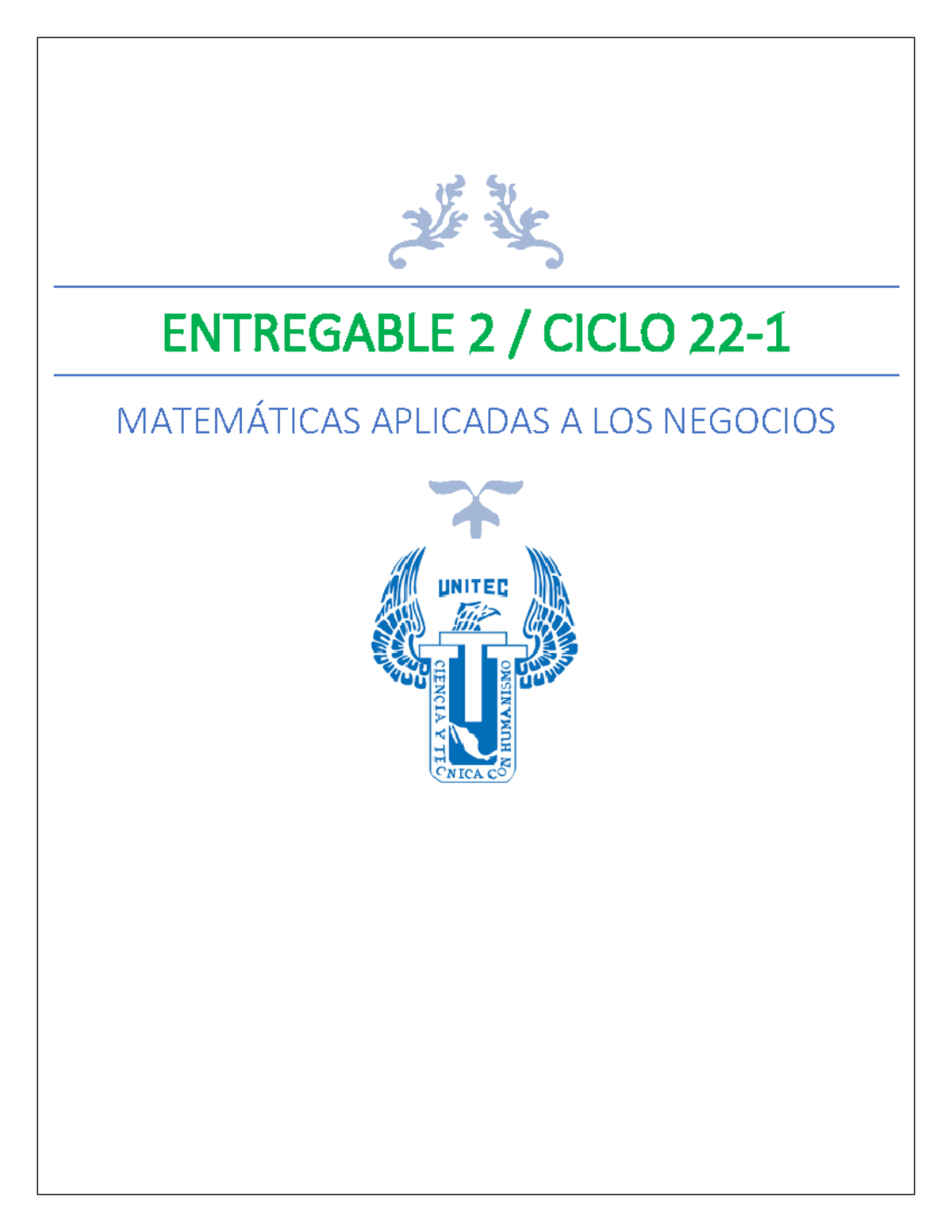 Entregable 2 Matematicas Plicadas A Los Negocios MatemÁticas