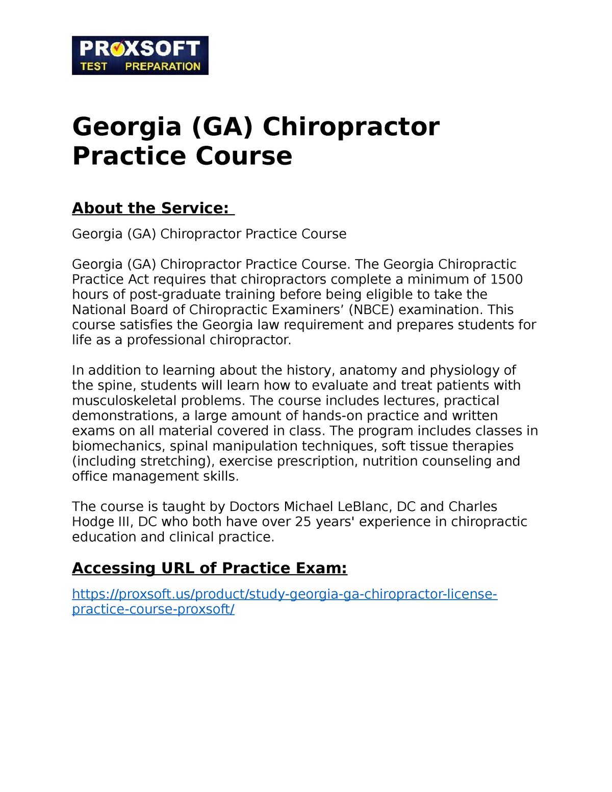 Georgia GA Chiropractor Practice Course The Georgia Chiropractic   Thumb 1200 1553 