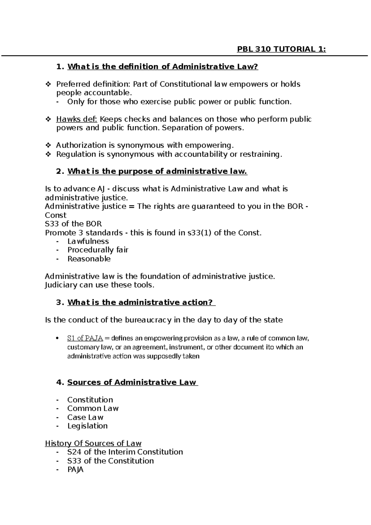 PBL 310 TUTS - PBL 310 TUTORIAL 1: What is the definition of ...