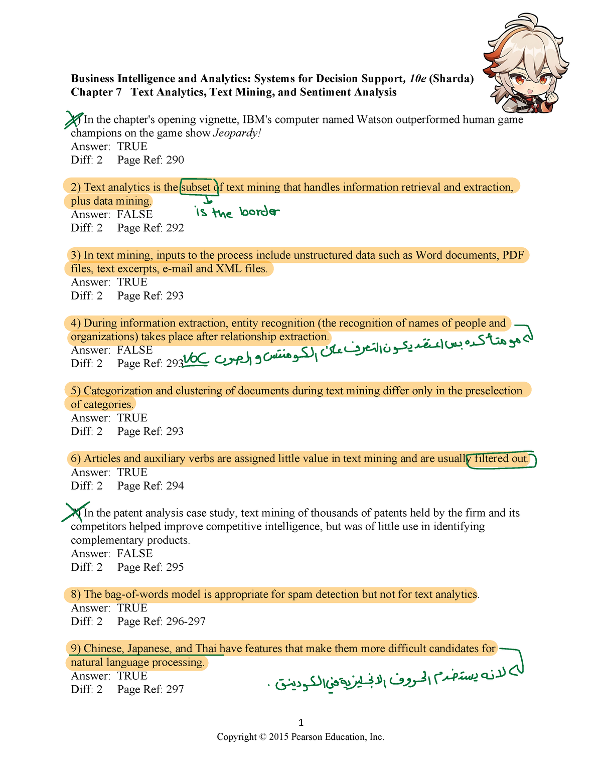 Ch7🧡🧡🍂🍃 - Testbank - 1 Business Intelligence And Analytics: Systems For ...