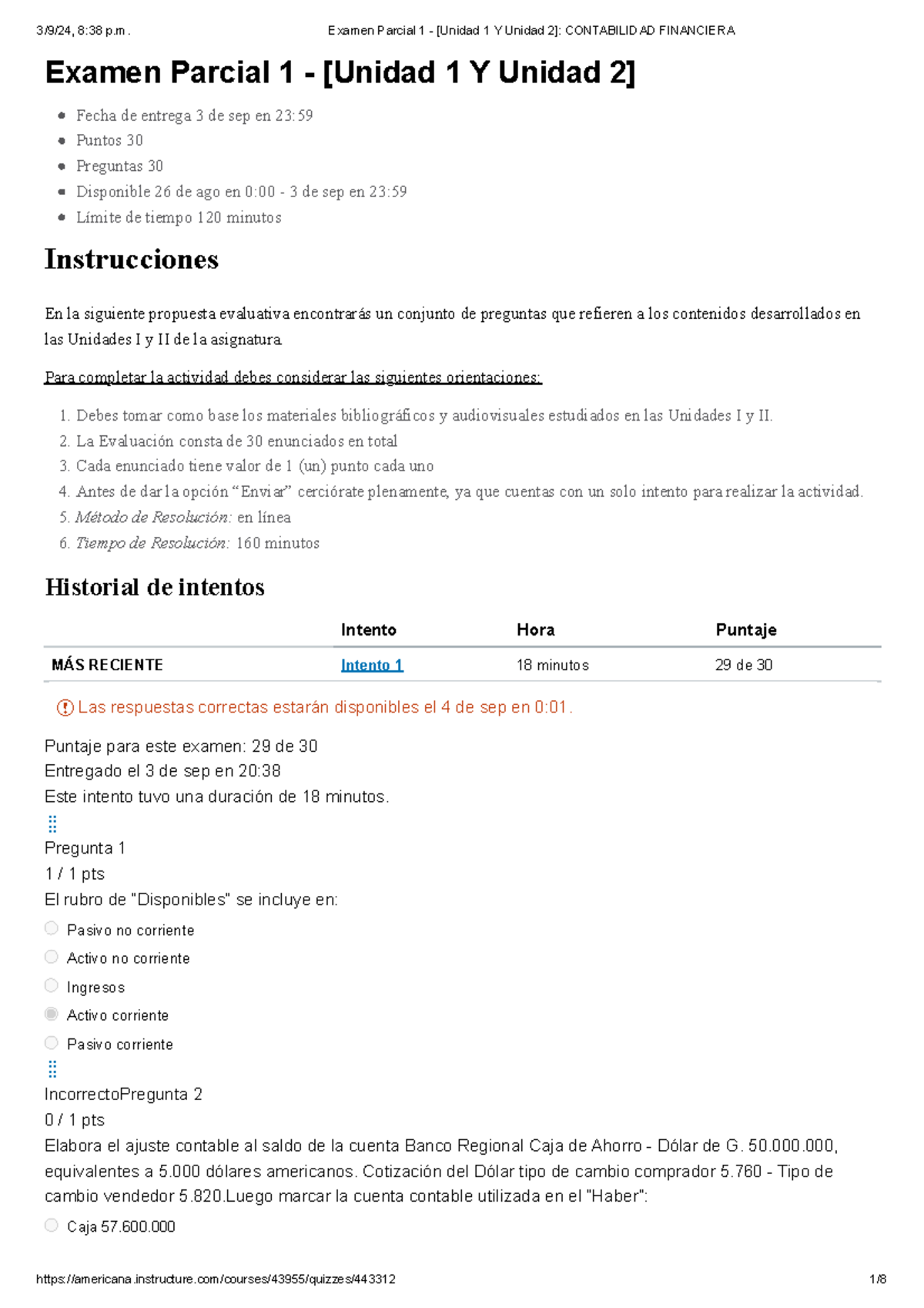 Examen Parcial 1 - [Unidad 1 Y Unidad 2] Contabilidad Financiera ...