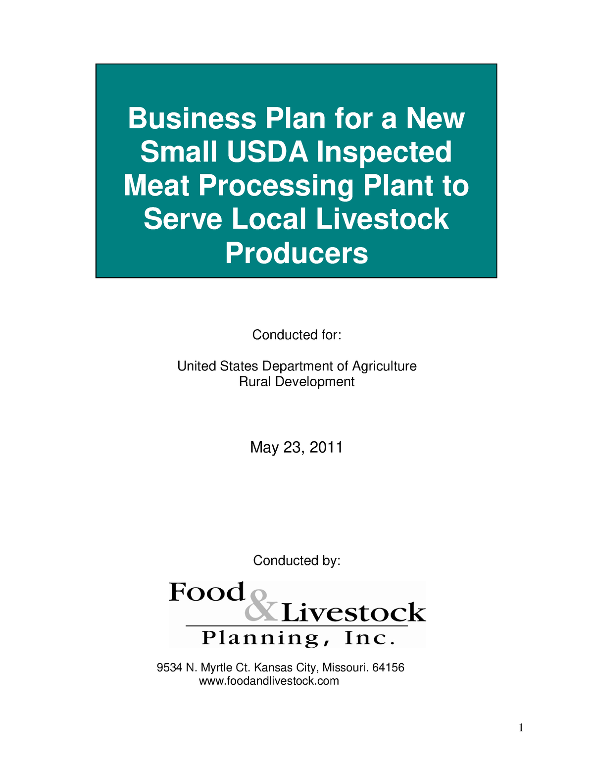 business plan for meat production